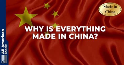 why so many products are made in china